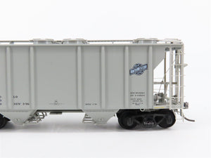 HO Scale Kadee 8215 CNW Chicago North Western 2-Bay Covered Hopper #95330