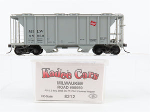 HO Scale Kadee 8212 MILW Milwaukee Road 2-Bay Covered Hopper #98959