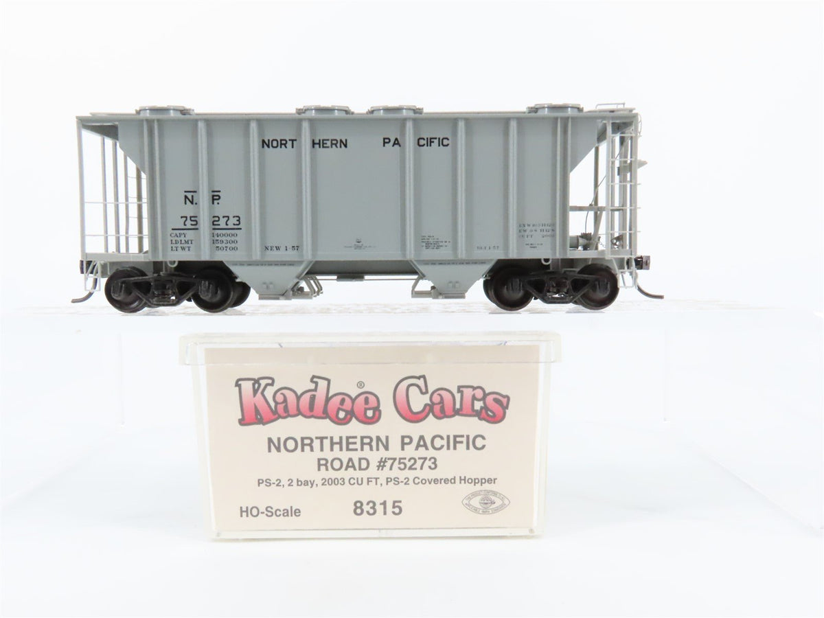 HO Scale Kadee 8315 NP Northern Pacific Railroad 2-Bay Covered Hopper #75273