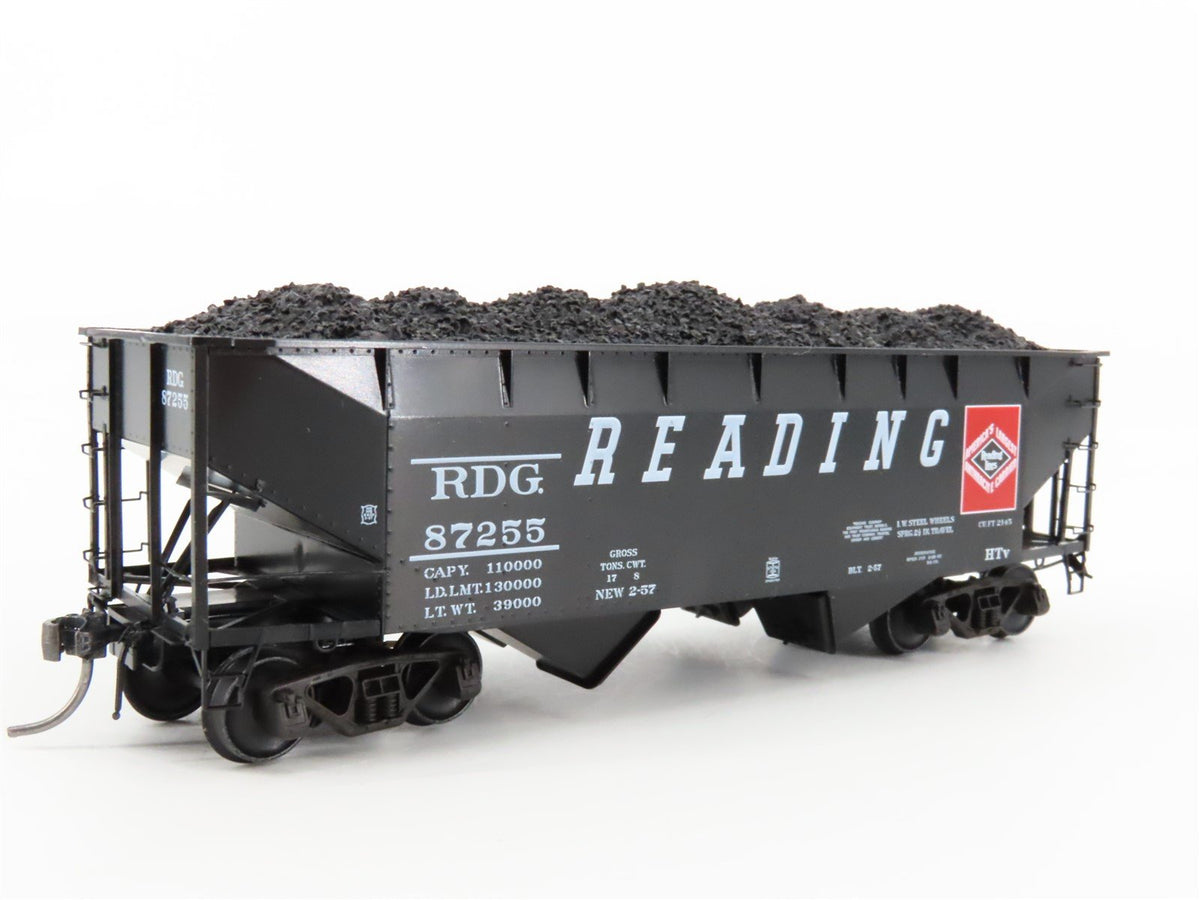 HO Scale Kadee 7523 RDG Reading Lines Railroad 2-Bay Open Hopper #87255