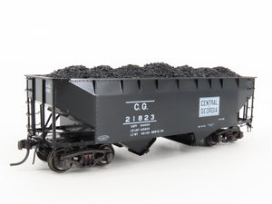 HO Scale Kadee 7018 CG Central of Georgia Railroad 2-Bay Open Hopper #21823