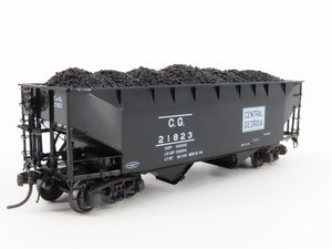 HO Scale Kadee 7018 CG Central of Georgia Railroad 2-Bay Open Hopper #21823