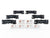 HO Broadway Limited BLI 5625 PRR Railway H2a 3-Bay Hopper Car 6-Pack