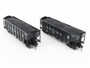 HO Broadway Limited BLI 5625 PRR Railway H2a 3-Bay Hopper Car 6-Pack