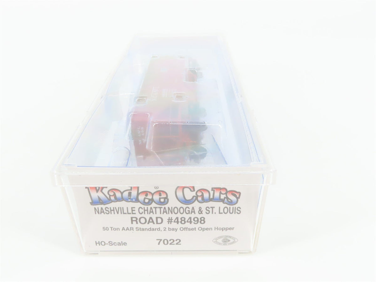 HO Kadee 7022 NC&amp;STL Nashville Chattanooga &amp; St Louis 2-Bay Hopper #48498 Sealed