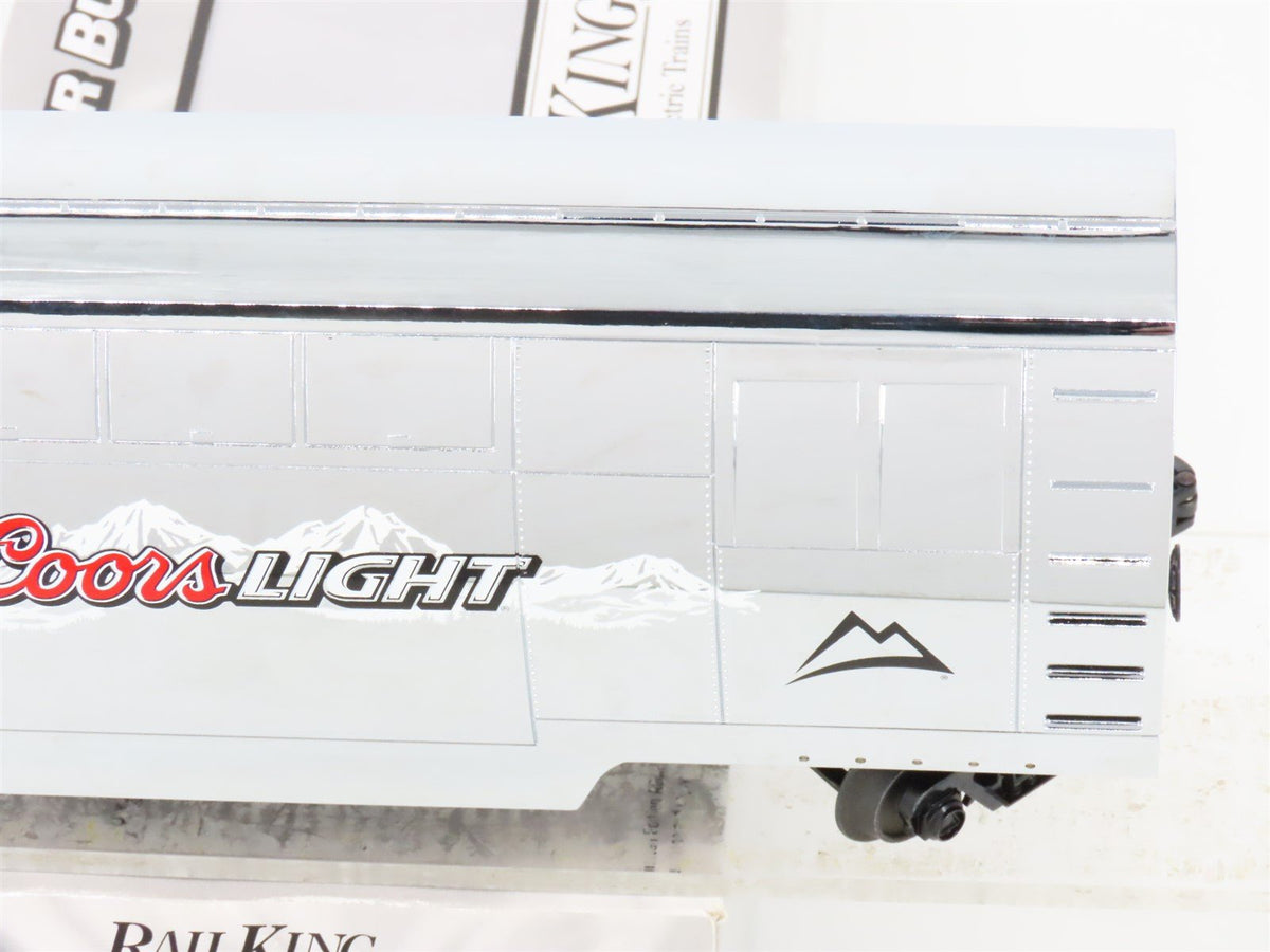 O Gauge 3-Rail MTH 30-78061 Coors Light Silver Bullet Operating Reefer Tail Car