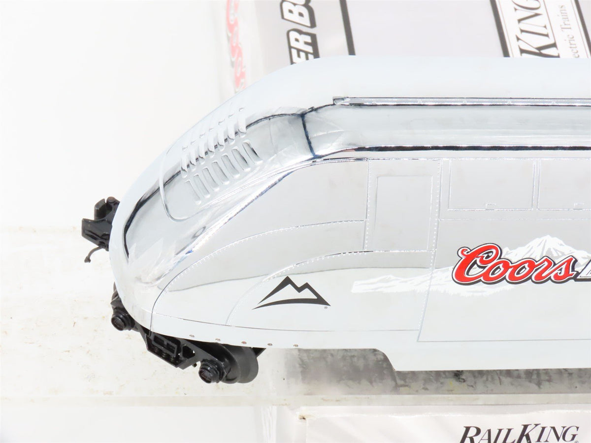 O Gauge 3-Rail MTH 30-78061 Coors Light Silver Bullet Operating Reefer Tail Car