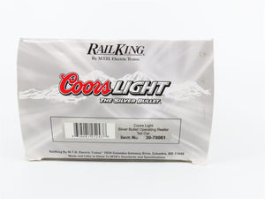 O Gauge 3-Rail MTH 30-78061 Coors Light Silver Bullet Operating Reefer Tail Car