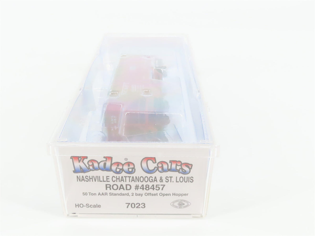 HO Kadee 7023 NC&amp;STL Nashville Chattanooga &amp; St Louis 2-Bay Hopper #48457 Sealed