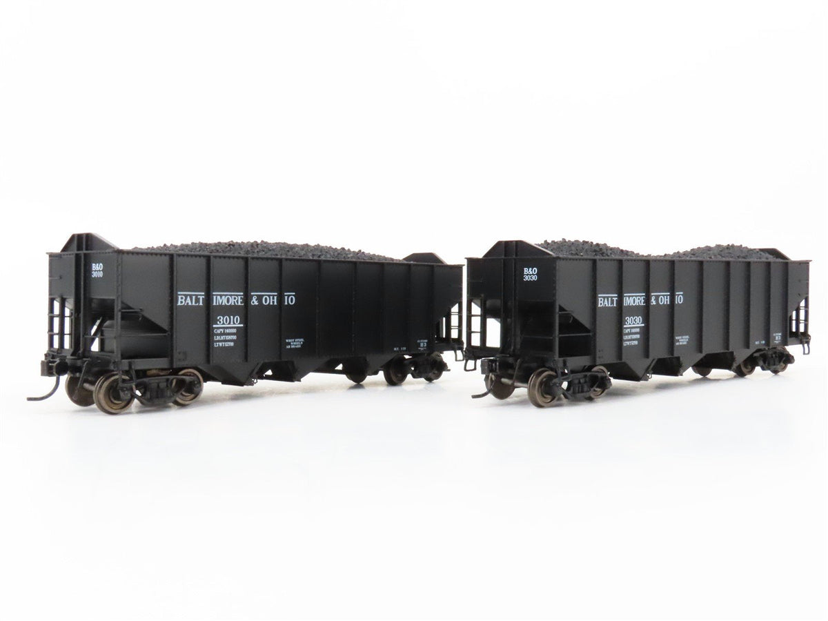 HO Broadway Limited BLI 5627 B&amp;O Railway H2a 3-Bay Hopper Car 6-Pack