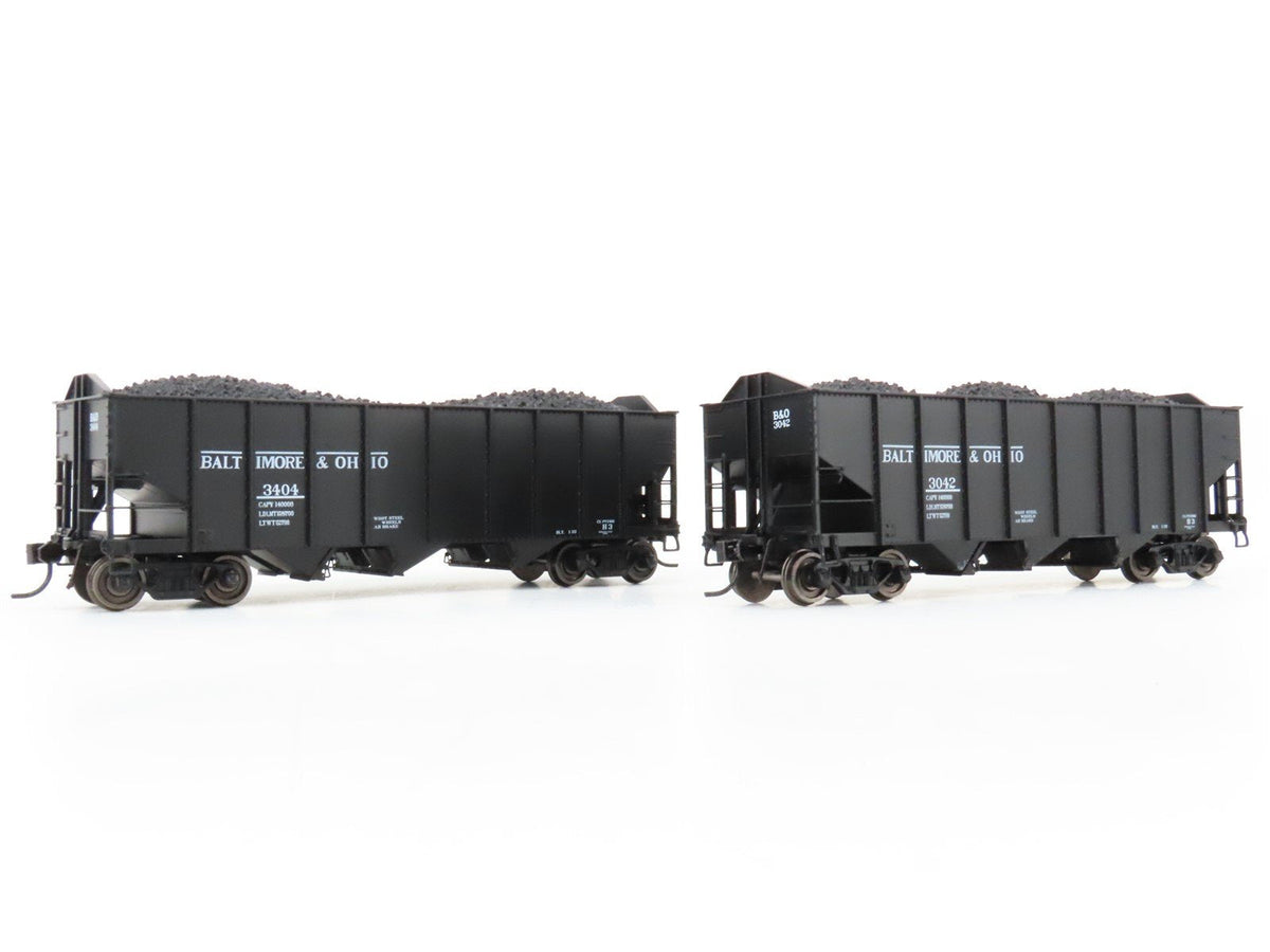 HO Broadway Limited BLI 5627 B&amp;O Railway H2a 3-Bay Hopper Car 6-Pack