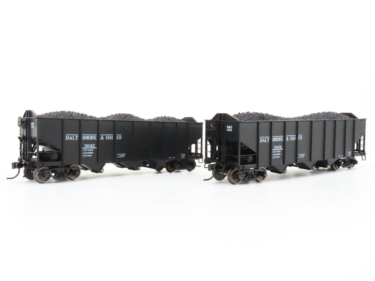 HO Broadway Limited BLI 5627 B&amp;O Railway H2a 3-Bay Hopper Car 6-Pack