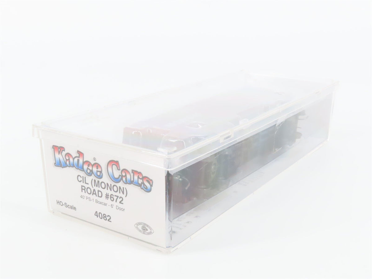 HO Scale Kadee 4082 CIL Monon Hoosier Line 40&#39; Single Door Box Car #672 - Sealed