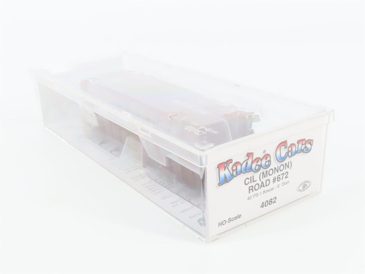 HO Scale Kadee 4082 CIL Monon Hoosier Line 40&#39; Single Door Box Car #672 - Sealed