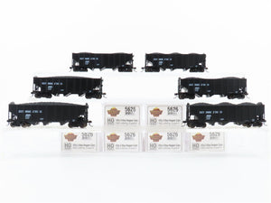 HO Broadway Limited BLI 5626 B&O Railway H2a 3-Bay Hopper Car 6-Pack