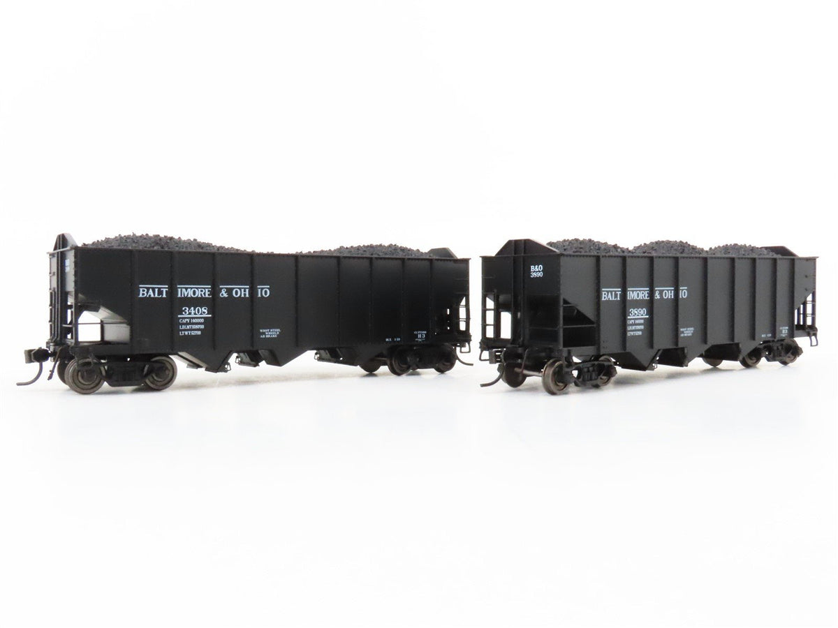 HO Broadway Limited BLI 5626 B&amp;O Railway H2a 3-Bay Hopper Car 6-Pack