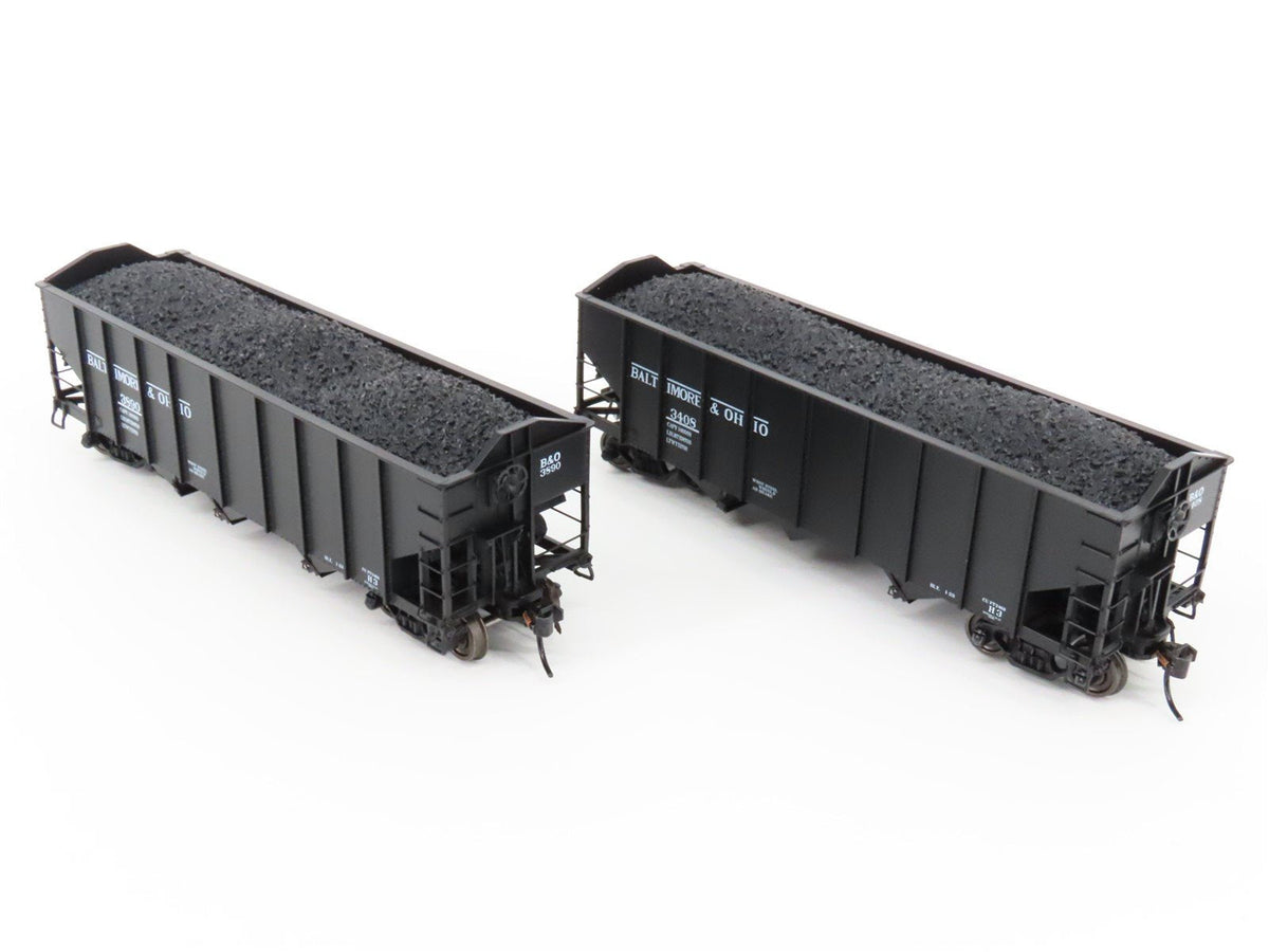 HO Broadway Limited BLI 5626 B&amp;O Railway H2a 3-Bay Hopper Car 6-Pack