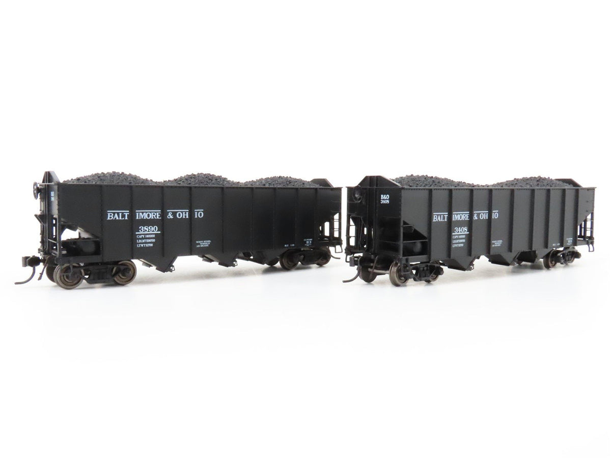 HO Broadway Limited BLI 5626 B&amp;O Railway H2a 3-Bay Hopper Car 6-Pack