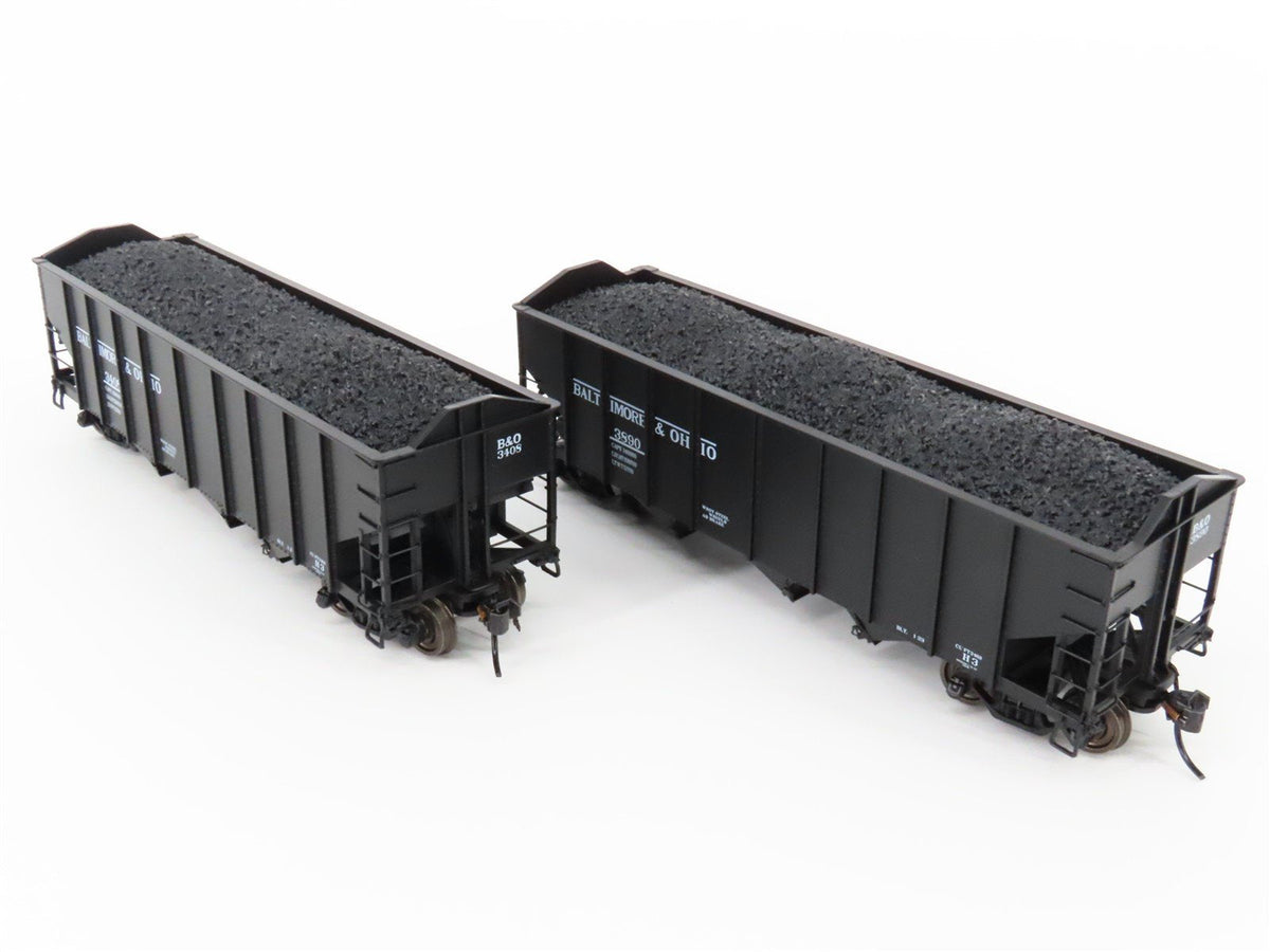 HO Broadway Limited BLI 5626 B&amp;O Railway H2a 3-Bay Hopper Car 6-Pack