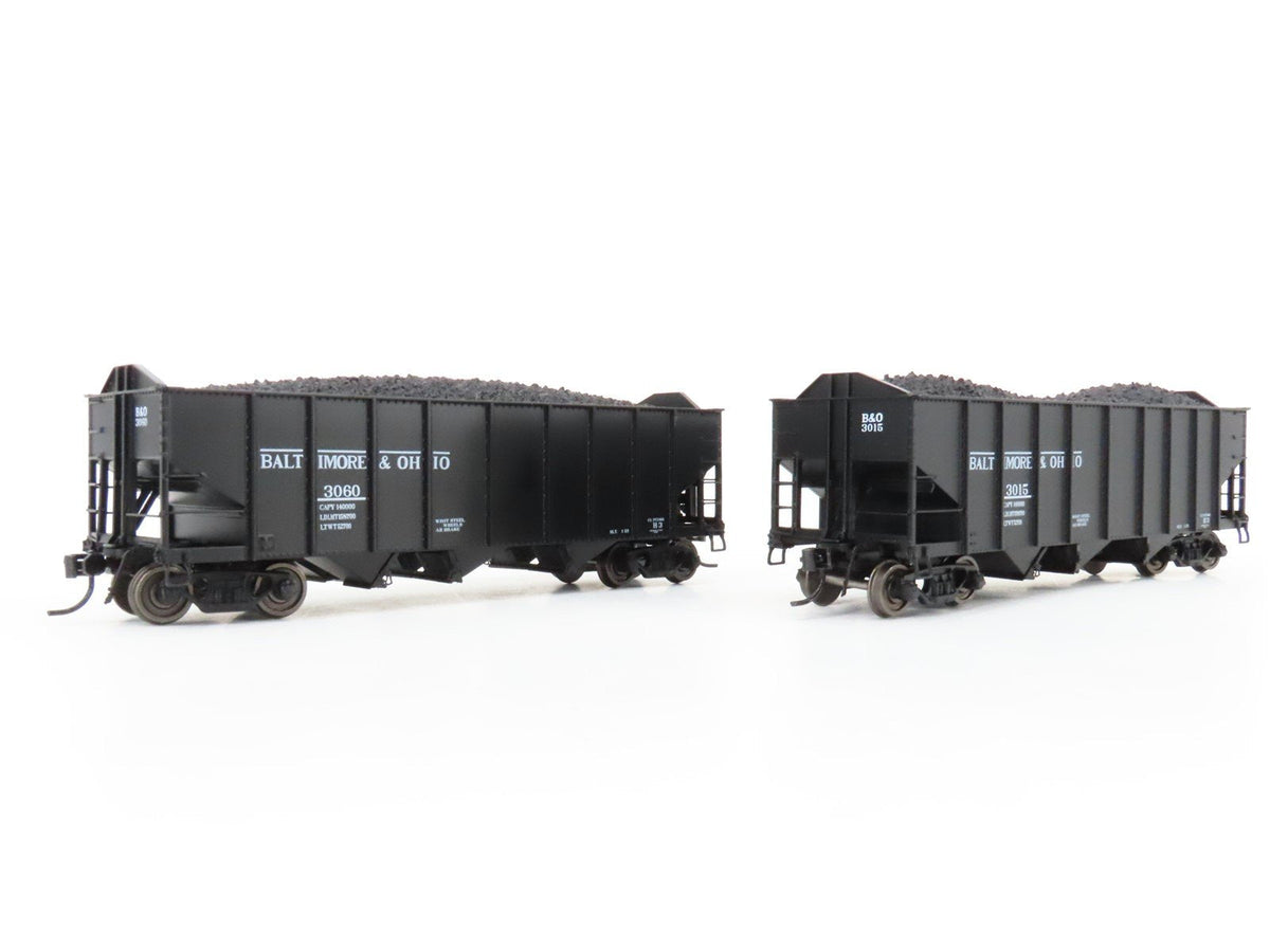 HO Broadway Limited BLI 5626 B&amp;O Railway H2a 3-Bay Hopper Car 6-Pack