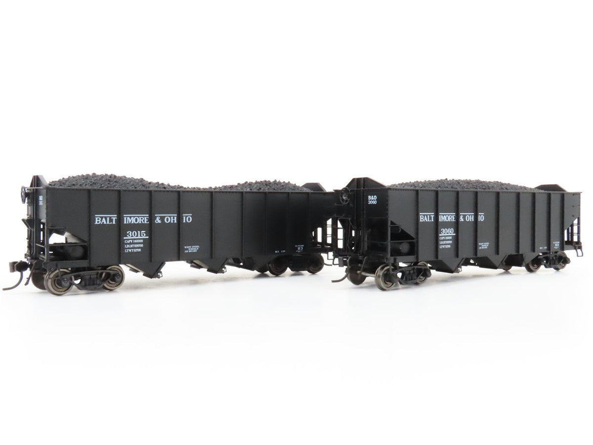 HO Broadway Limited BLI 5626 B&amp;O Railway H2a 3-Bay Hopper Car 6-Pack