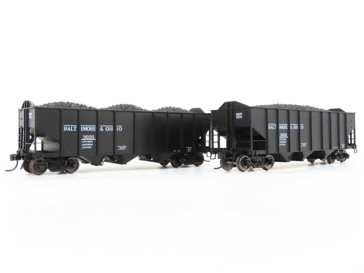 HO Broadway Limited BLI 5626 B&amp;O Railway H2a 3-Bay Hopper Car 6-Pack