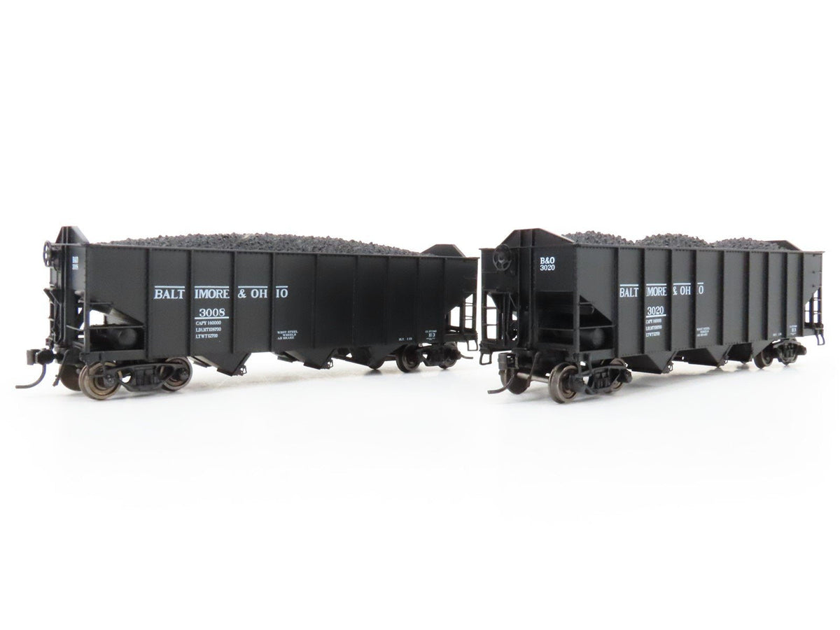 HO Broadway Limited BLI 5626 B&amp;O Railway H2a 3-Bay Hopper Car 6-Pack