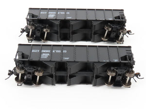 HO Broadway Limited BLI 5626 B&O Railway H2a 3-Bay Hopper Car 6-Pack