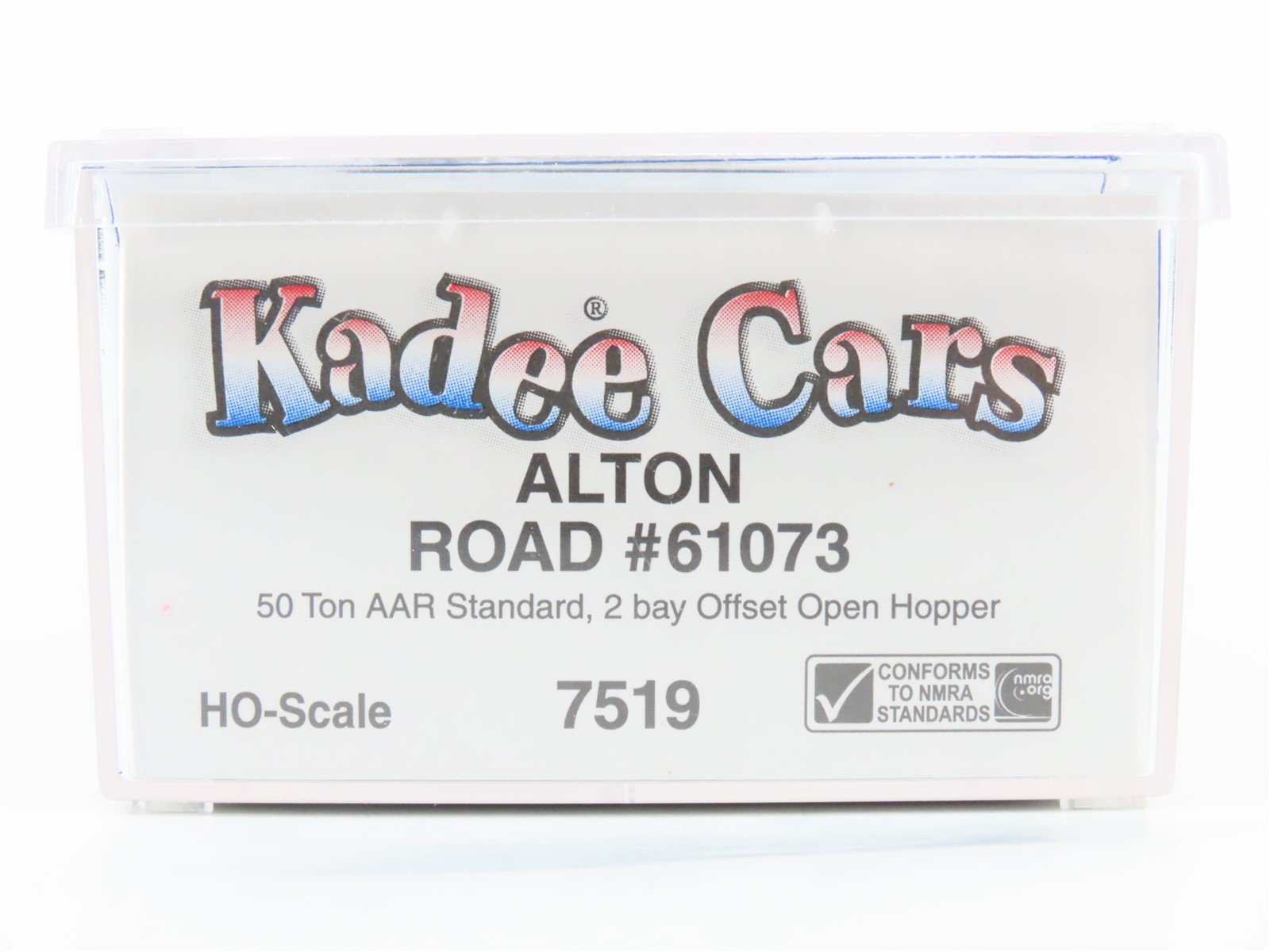 HO Scale Kadee 7519 Alton Railroad 2-Bay Open Hopper Car #61073 w/Load SEALED