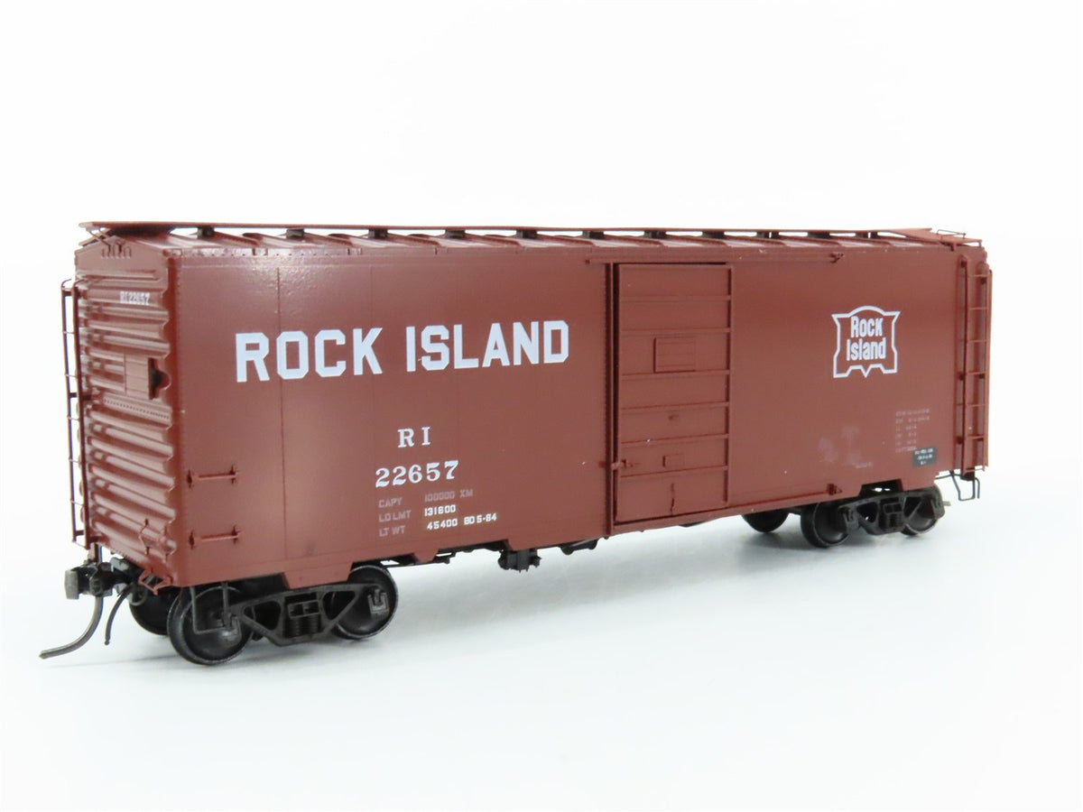 HO Scale Kadee 4129 RI Rock Island Railroad 40&#39; Single Door Box Car #22657