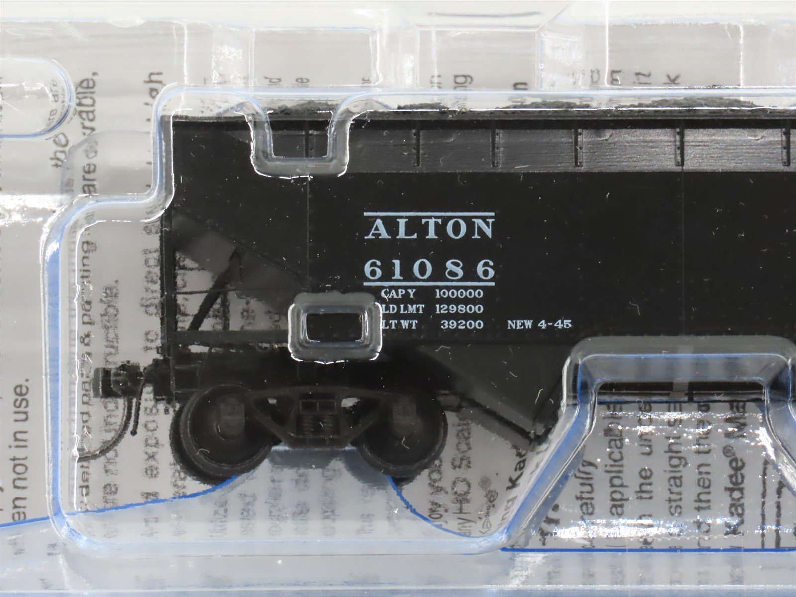 HO Scale Kadee 7520 Alton Railroad 2-Bay Open Hopper Car #61086 w/Load SEALED