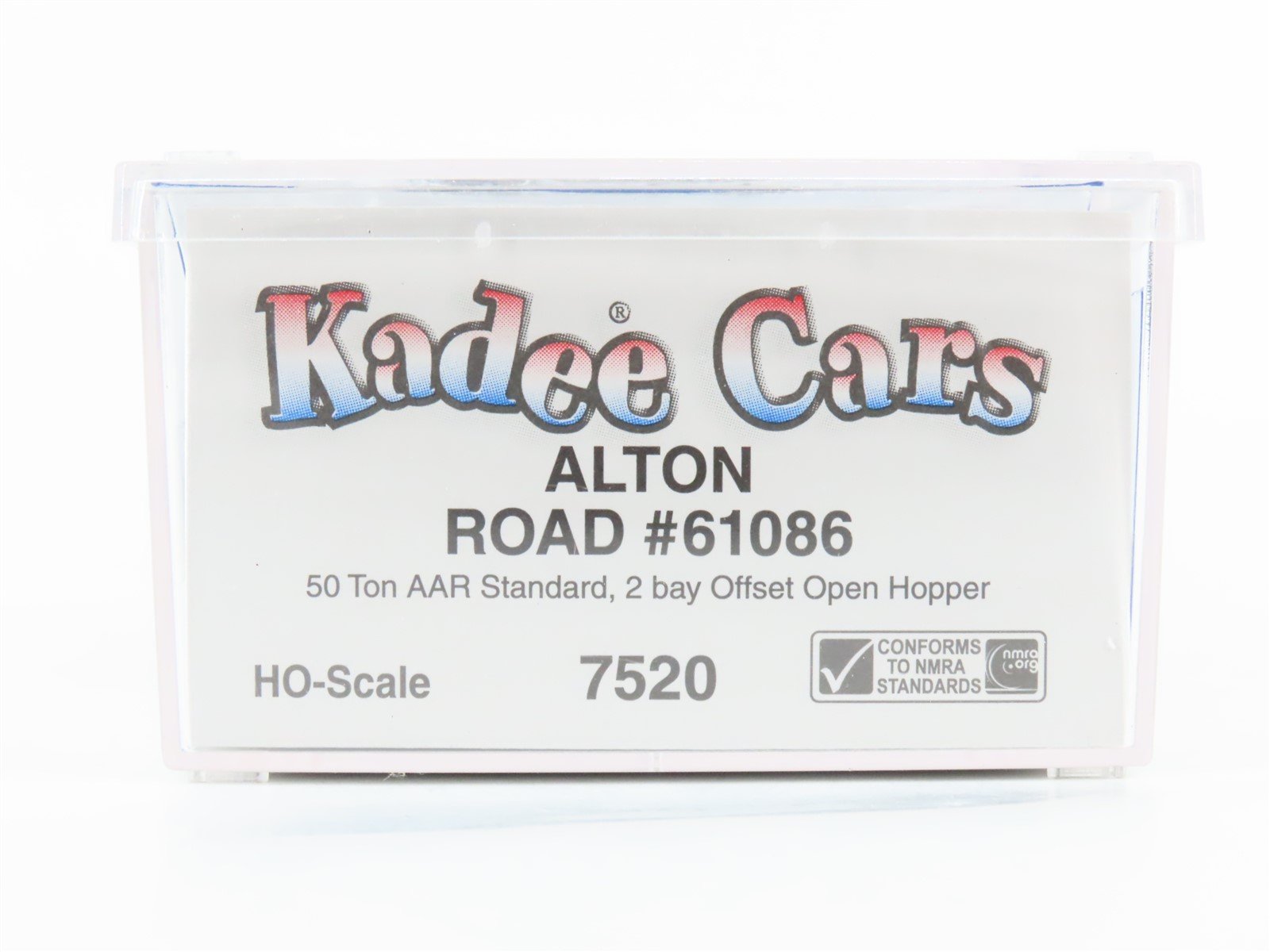 HO Scale Kadee 7520 Alton Railroad 2-Bay Open Hopper Car #61086 w/Load SEALED