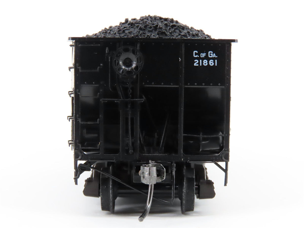 HO Scale Kadee 7041 Central of Georgia 2-Bay Hopper Car #21861 w/Load