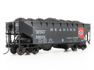 HO Scale Kadee 7059 RDG Reading 2-Bay 50-Ton Open Hopper Car #84000 w/Load