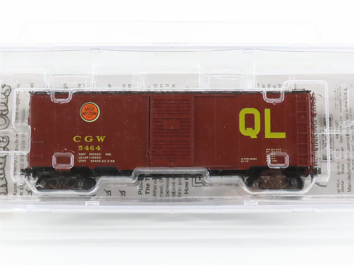 HO Kadee 4132 CGW Chicago Great Western 40&#39; Single Door Box Car #5464 - Sealed