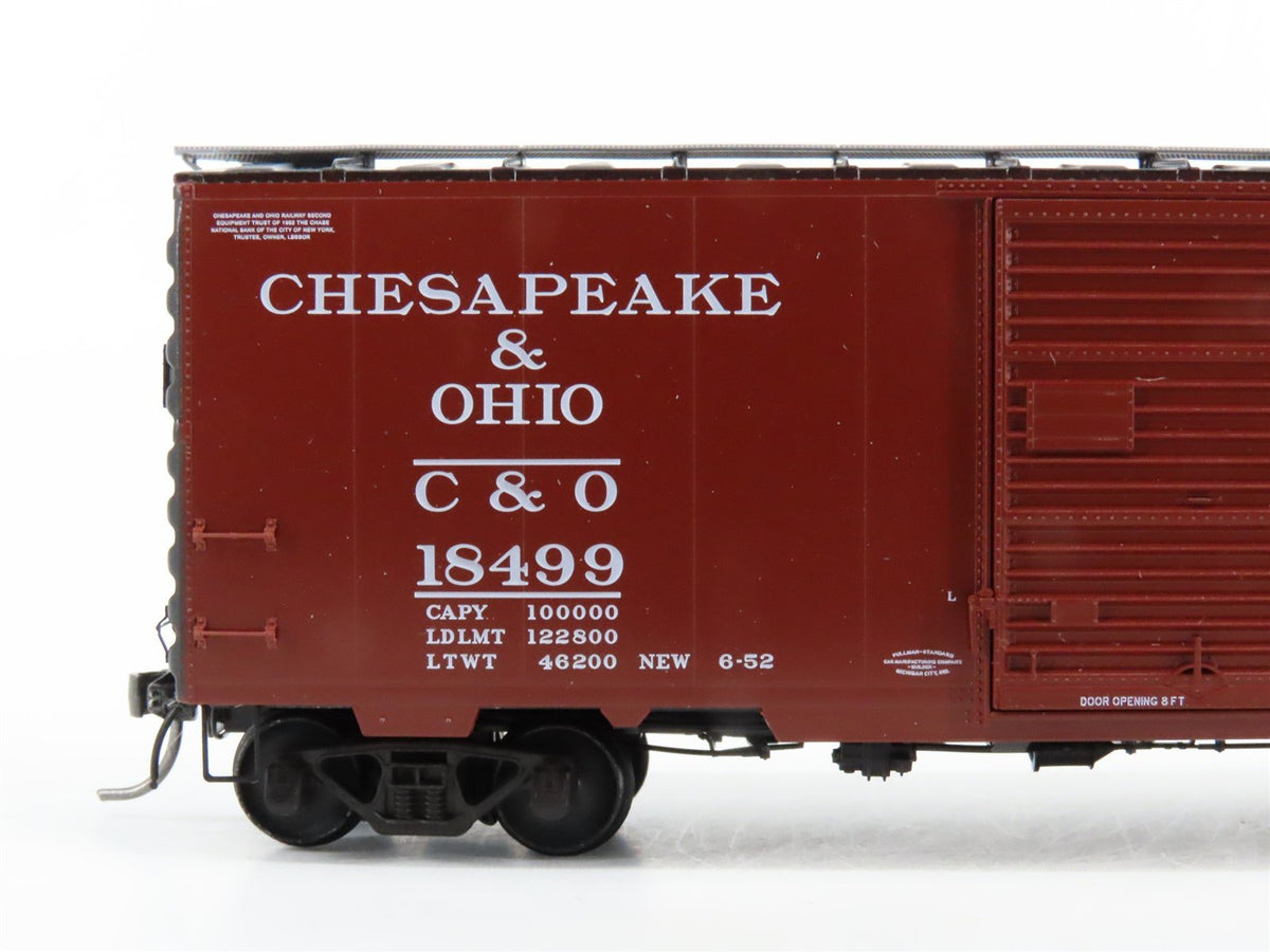 HO Scale Kadee 5023 C&amp;O Chesapeake &amp; Ohio 40&#39; Single Door Box Car #18499