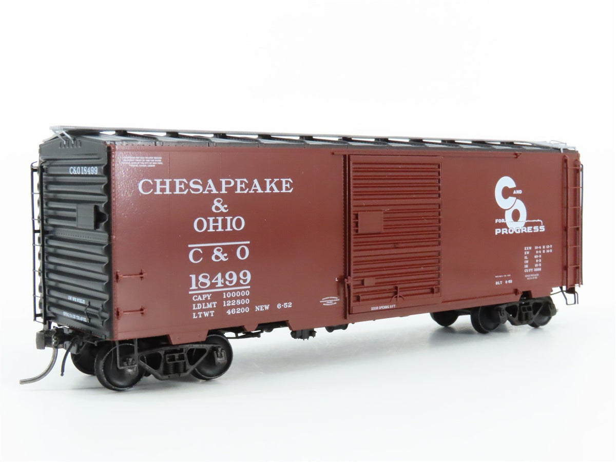 HO Scale Kadee 5023 C&amp;O Chesapeake &amp; Ohio 40&#39; Single Door Box Car #18499