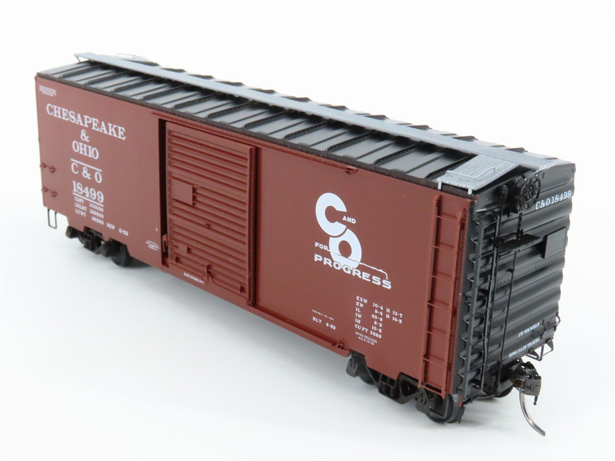 HO Scale Kadee 5023 C&amp;O Chesapeake &amp; Ohio 40&#39; Single Door Box Car #18499