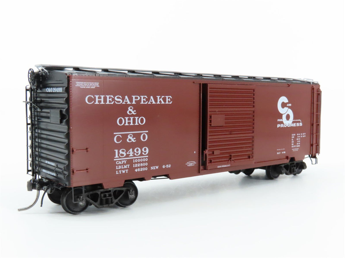 HO Scale Kadee 5023 C&amp;O Chesapeake &amp; Ohio 40&#39; Single Door Box Car #18499