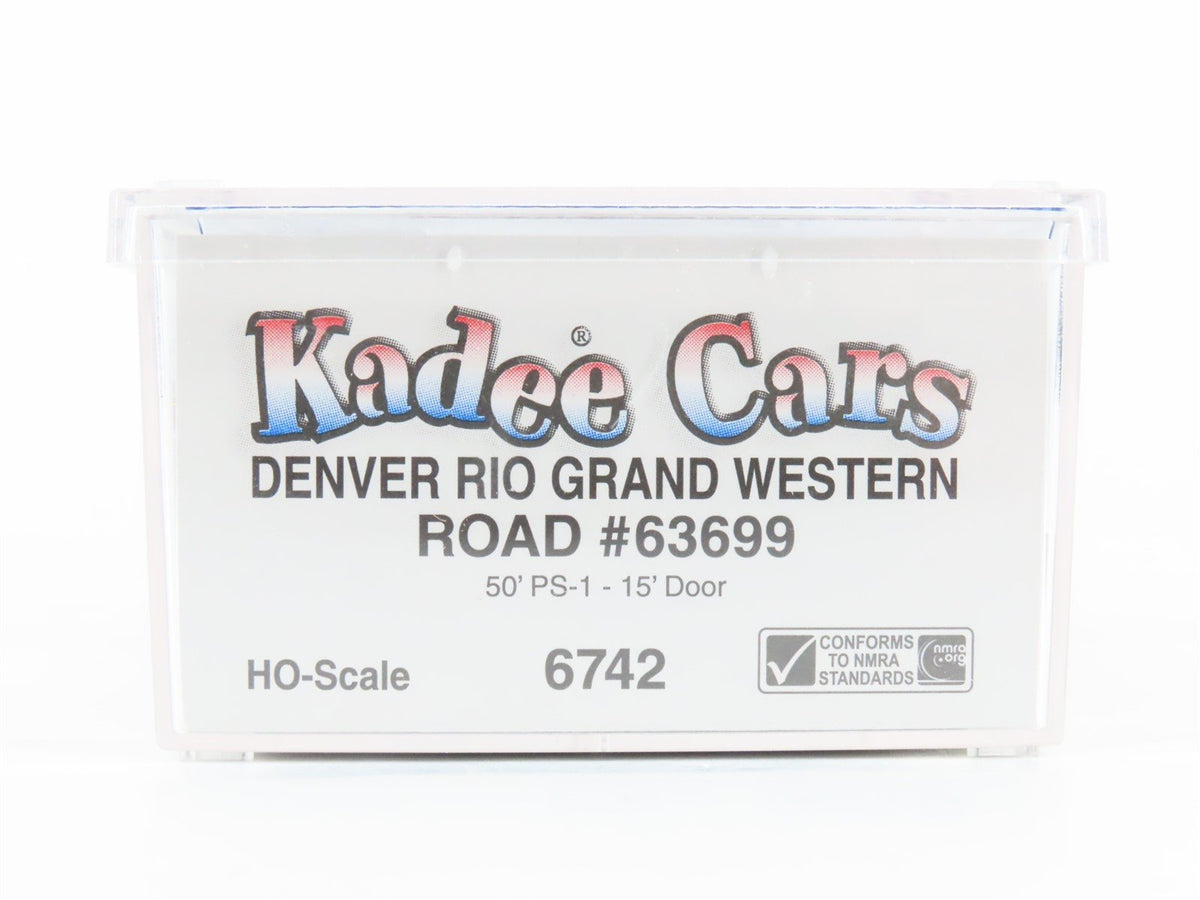 HO Scale Kadee 6742 DRGW Rio Grande 50&#39; PS-1 Boxcar #63699 SEALED