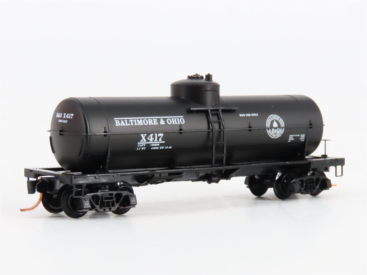 N Scale Micro-Trains MTL 65020 B&amp;O Baltimore &amp; Ohio Single Dome Tank Car #X417