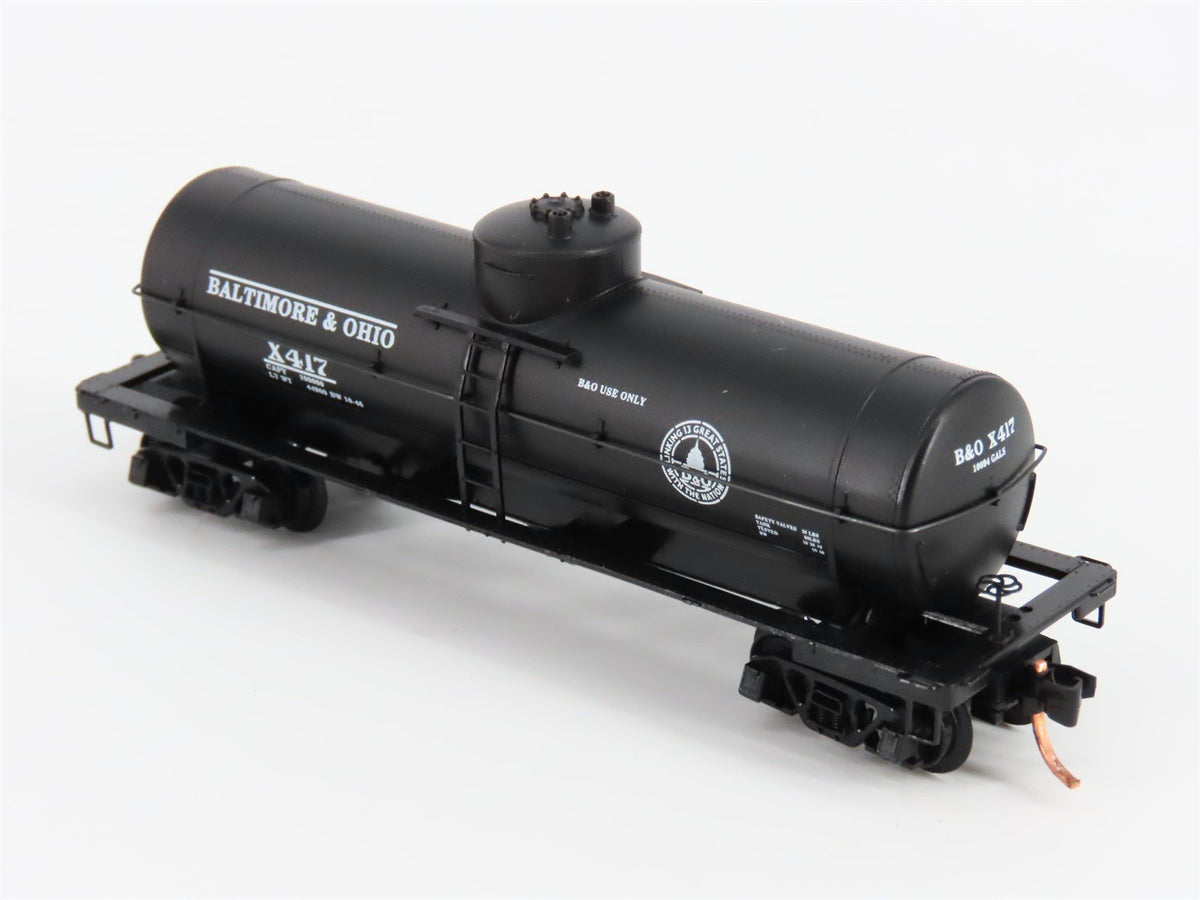 N Scale Micro-Trains MTL 65020 B&amp;O Baltimore &amp; Ohio Single Dome Tank Car #X417