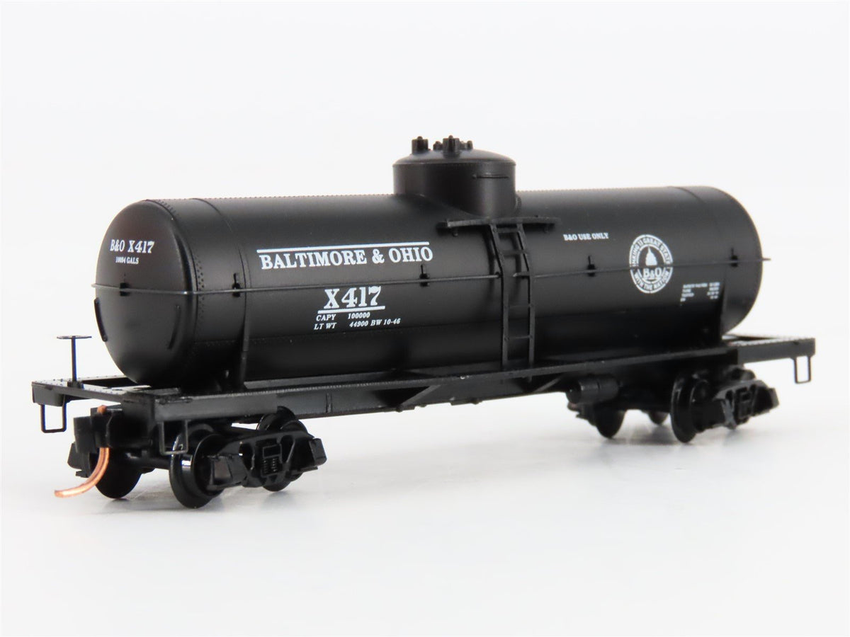 N Scale Micro-Trains MTL 65020 B&amp;O Baltimore &amp; Ohio Single Dome Tank Car #X417