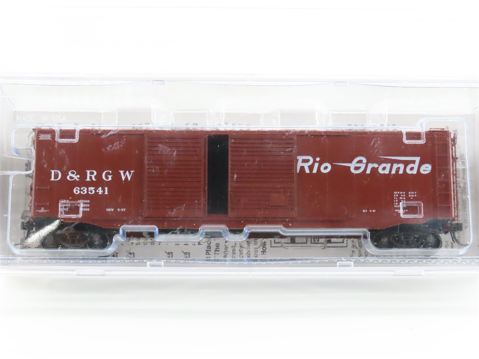 HO Scale Kadee 6743 DRGW Rio Grande 50' PS-1 Boxcar #63541 SEALED