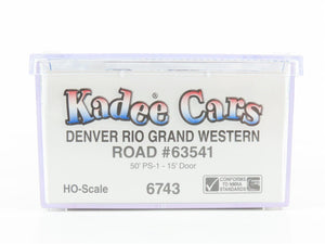 HO Scale Kadee 6743 DRGW Rio Grande 50' PS-1 Boxcar #63541 SEALED