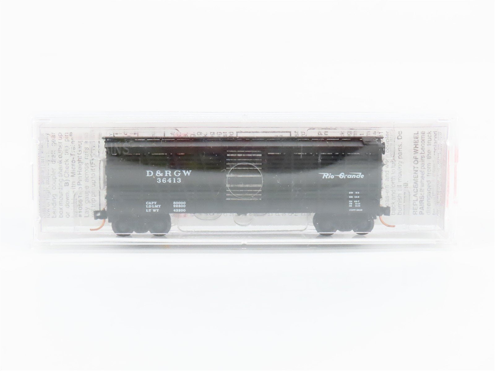 N Scale Micro-Trains MTL 35090 D&RGW Rio Grande 40' Despatch Stock Car #36413