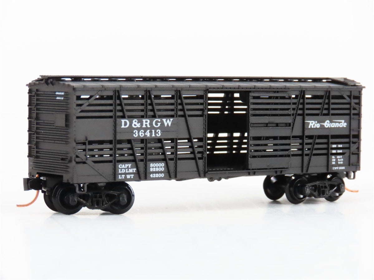 N Scale Micro-Trains MTL 35090 D&amp;RGW Rio Grande 40&#39; Despatch Stock Car #36413