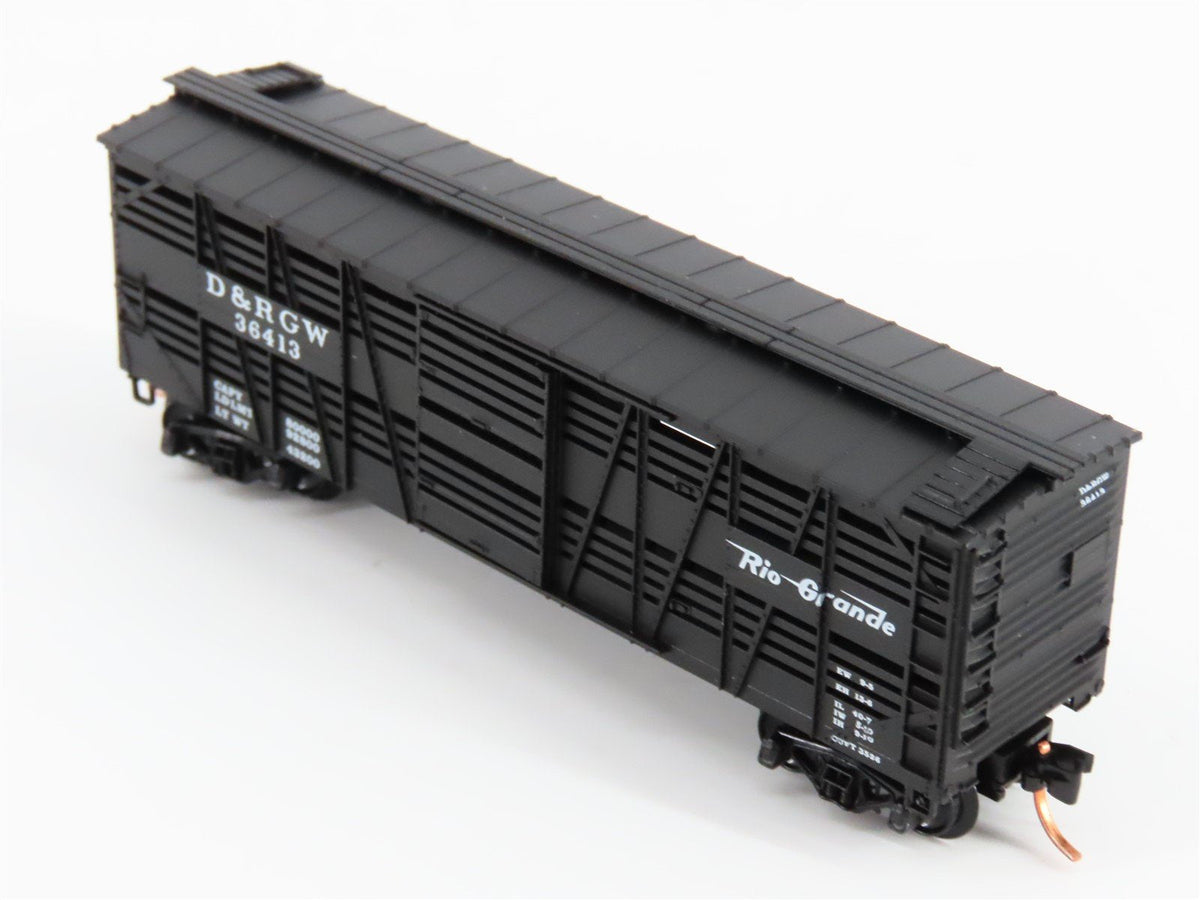 N Scale Micro-Trains MTL 35090 D&amp;RGW Rio Grande 40&#39; Despatch Stock Car #36413