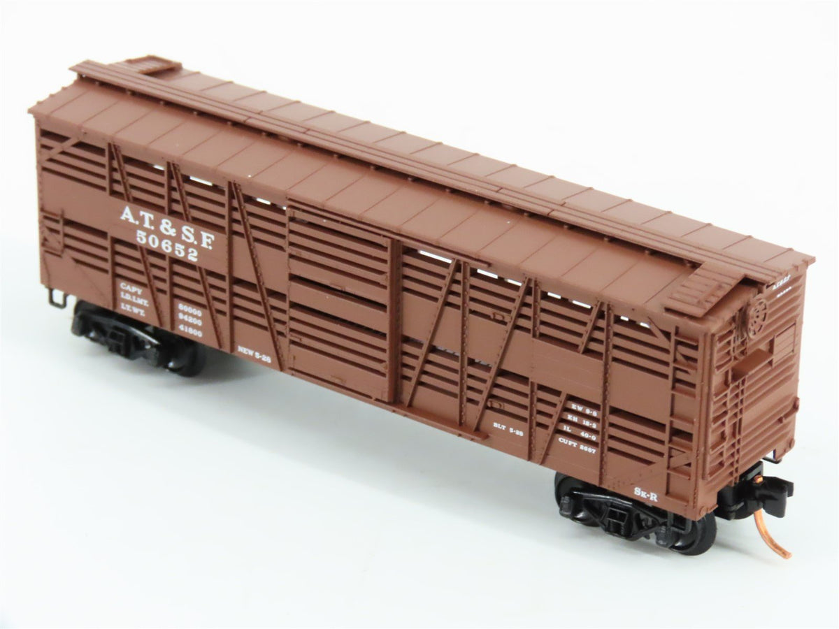 N Scale Micro-Trains MTL 35080 ATSF Santa Fe 40&#39; Despatch Stock Car #50652