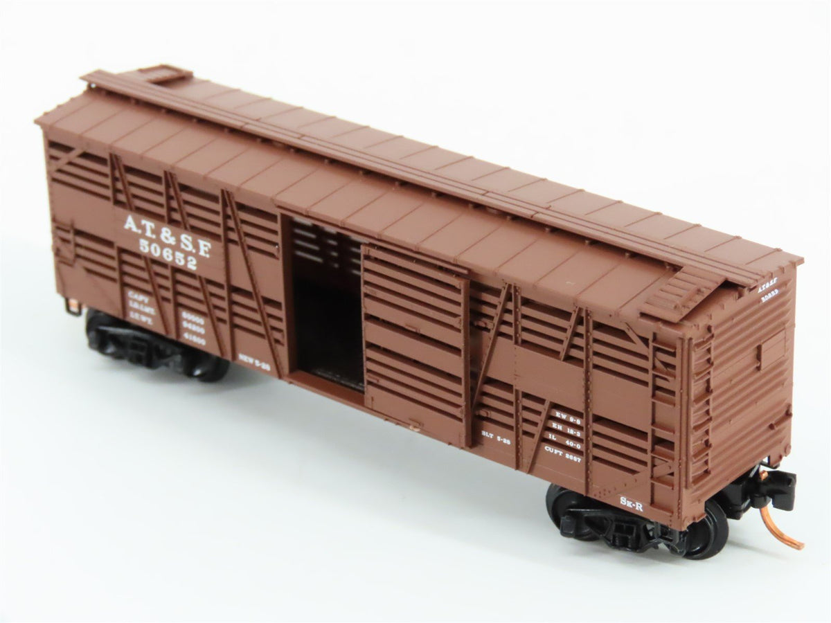 N Scale Micro-Trains MTL 35080 ATSF Santa Fe 40&#39; Despatch Stock Car #50652